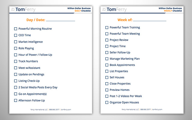 tomferryshow episode 131 real estate strategy and planning daily to do checklist