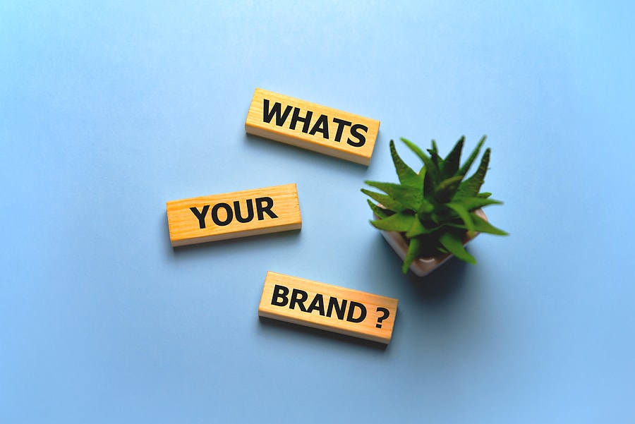 Whats Your Brand text on wooden blocks. Business concept.
