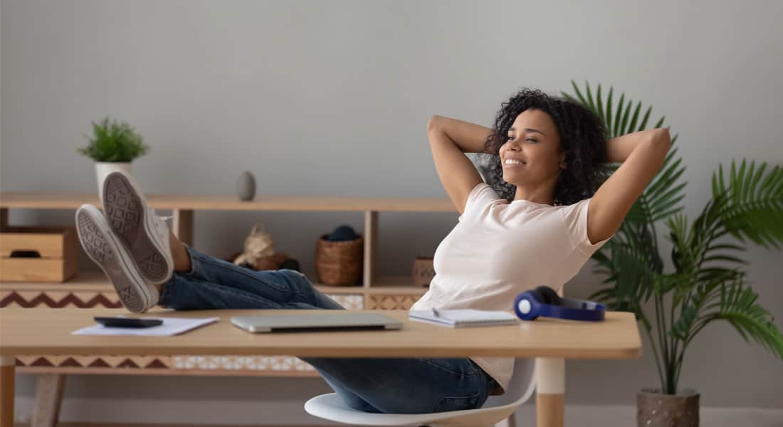 A real estate agent who has increased her productivity at work.